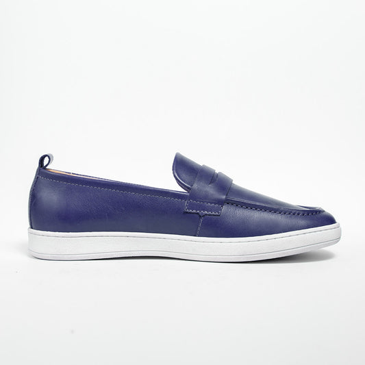 MMS047 Navy - Make My Shoes Lab - Man Moccasin