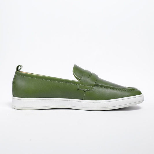MMS047 Green - Make My Shoes Lab - Man Moccasin