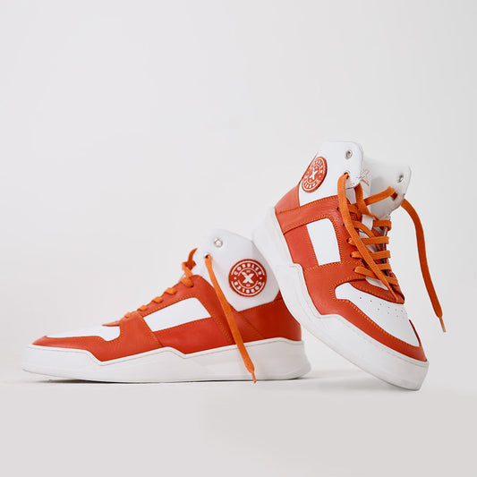 X007 Orange White