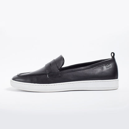 MMS047 Black - Make My Shoes Lab - Man Moccasin