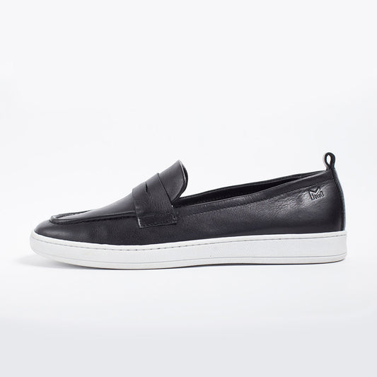 MMS047 Black - Make My Shoes Lab - Man Moccasin