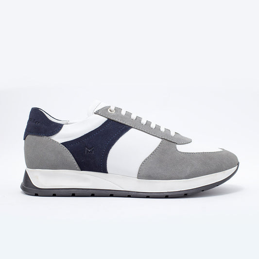 MMS034 Navy & Grey - Make My Shoes Lab - Man Sneaker