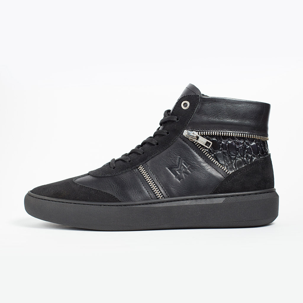 MMS038 Black Croc - Make My Shoes Lab - Man Boots