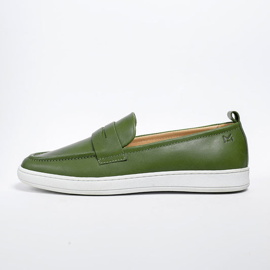 MMS047 Green - Make My Shoes Lab - Man Moccasin