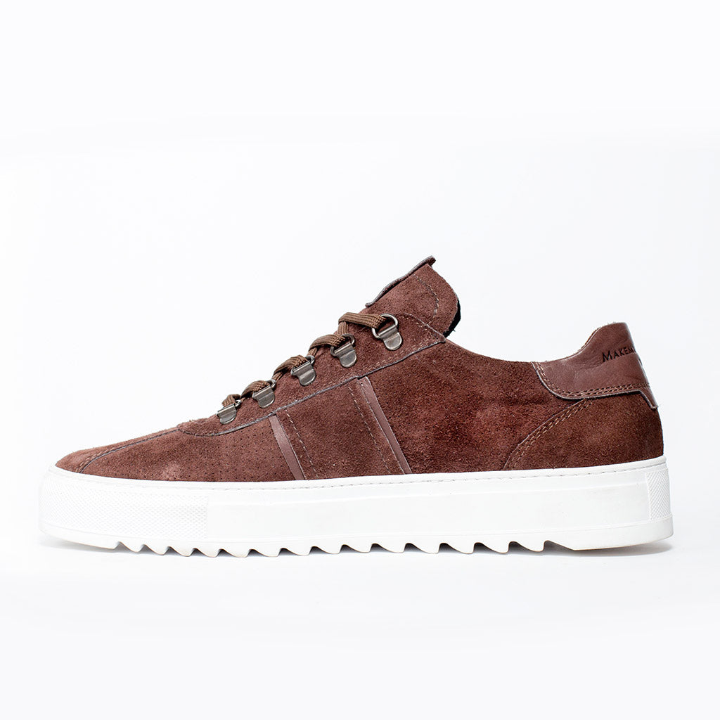 MMS032 Chocolate Brown Suede - Make My Shoes Lab - Man Sneaker