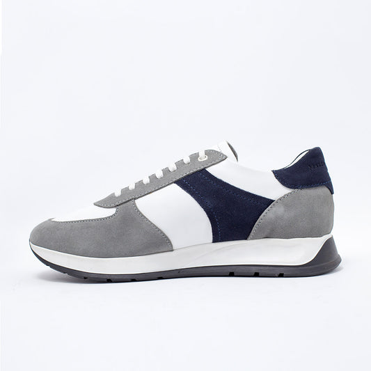 MMS034 Navy & Grey - Make My Shoes Lab - Man Sneaker