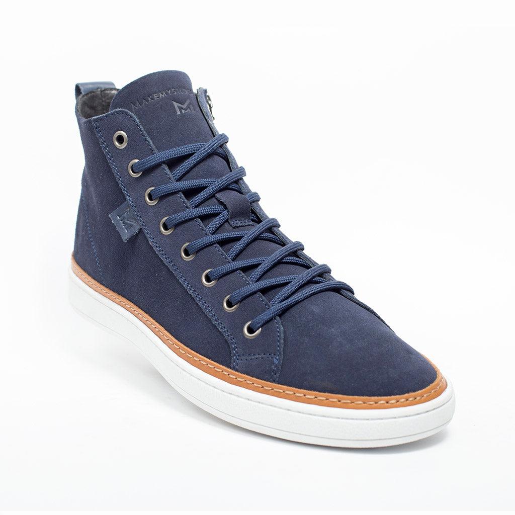 MMS035 Navy Suede - Make My Shoes Lab - Man Boots