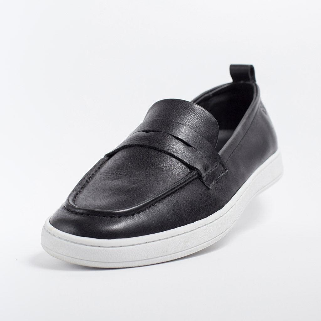 MMS047 Black - Make My Shoes Lab - Man Moccasin