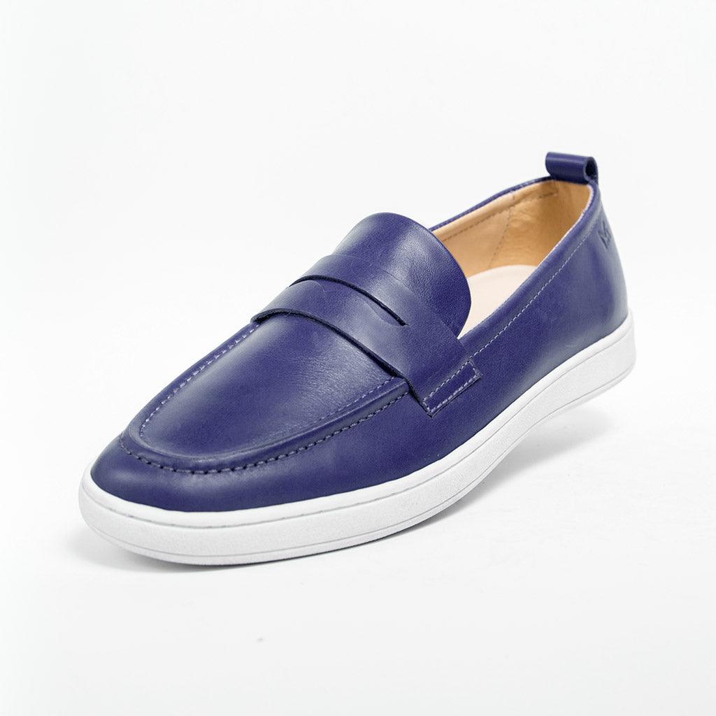 MMS047 Navy - Make My Shoes Lab - Man Moccasin