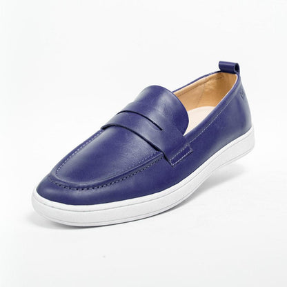 MMS047 Navy - Make My Shoes Lab - Man Moccasin