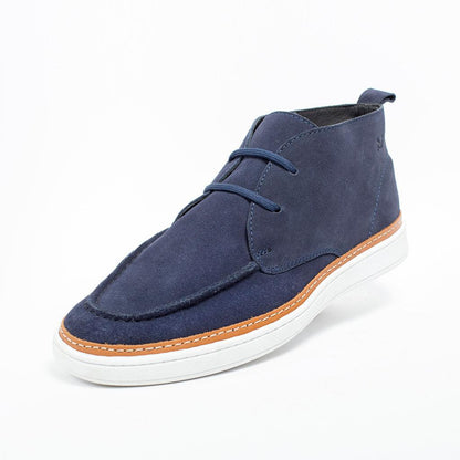 MMS033 Navy Suede - Make My Shoes Lab - Man Ankle Boot