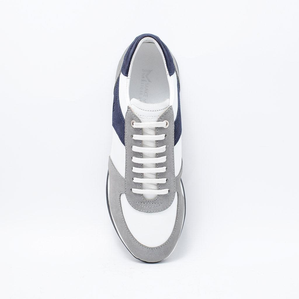 MMS034 Navy & Grey - Make My Shoes Lab - Man Sneaker