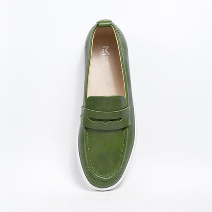 MMS047 Green - Make My Shoes Lab - Man Moccasin