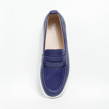 MMS047 Navy - Make My Shoes Lab - Man Moccasin