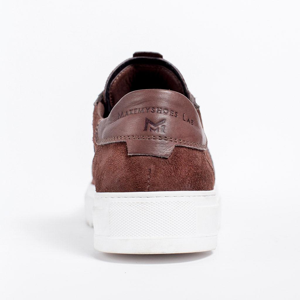 MMS032 Chocolate Brown Suede - Make My Shoes Lab - Man Sneaker