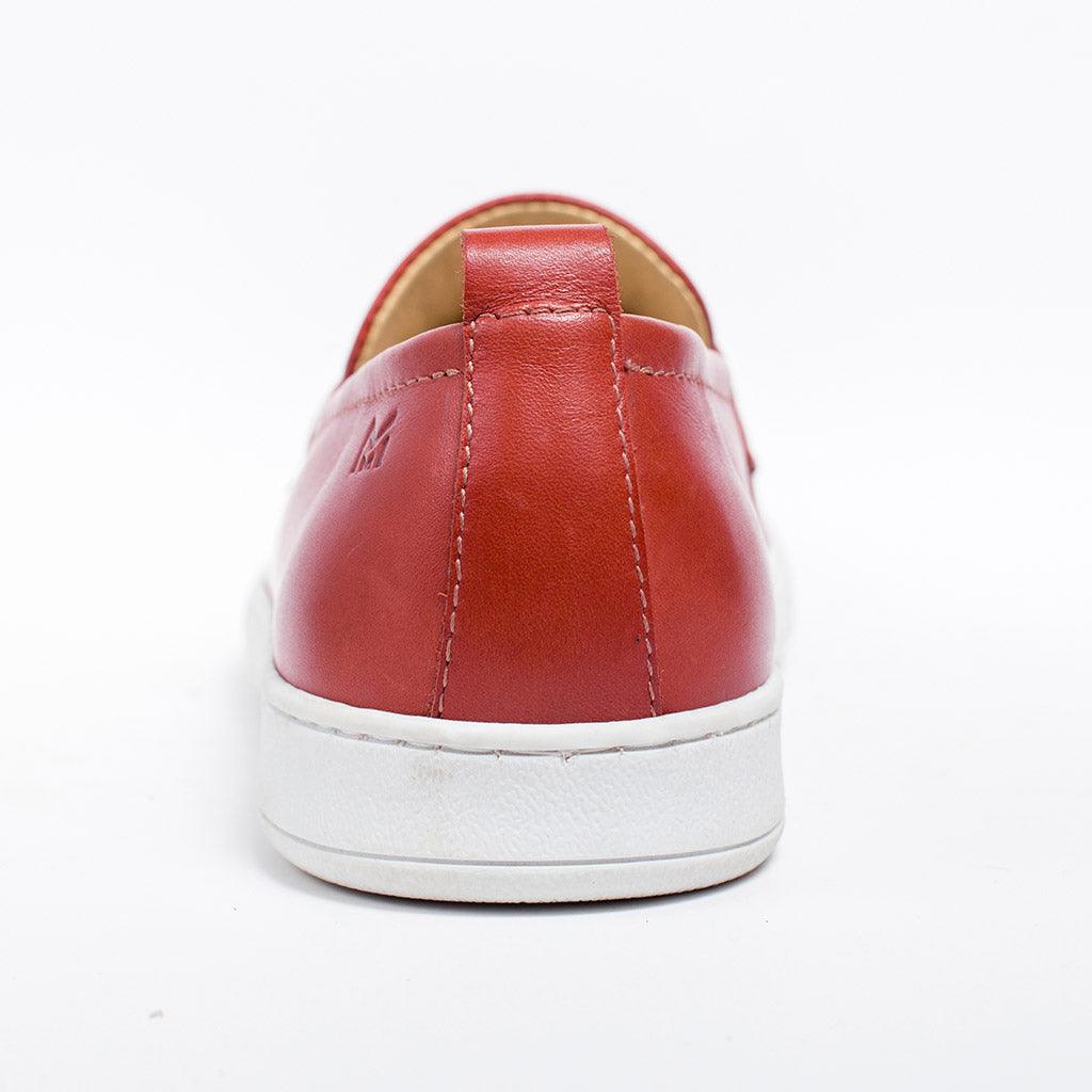 MMS047 Red - Make My Shoes Lab - Man Moccasin