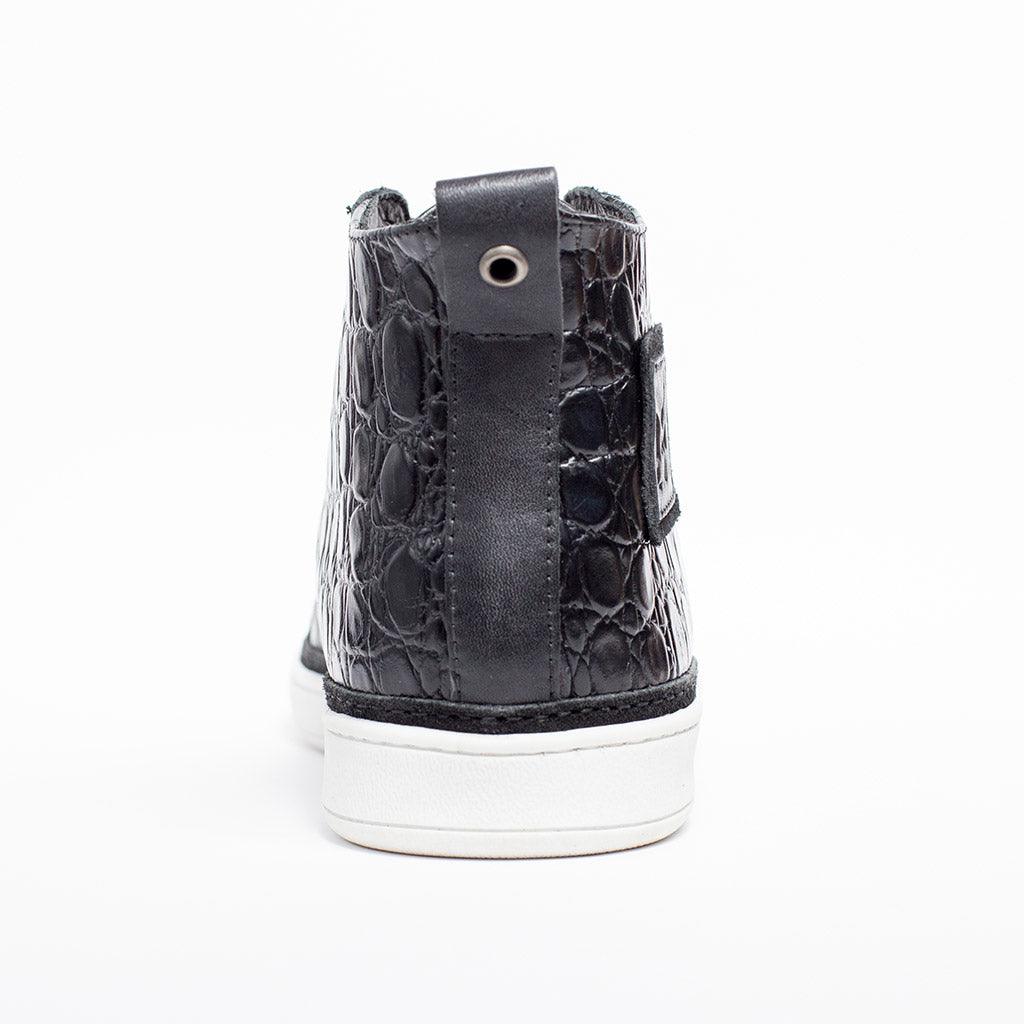 MMS036 Black Croc - Make My Shoes Lab - Man Boots