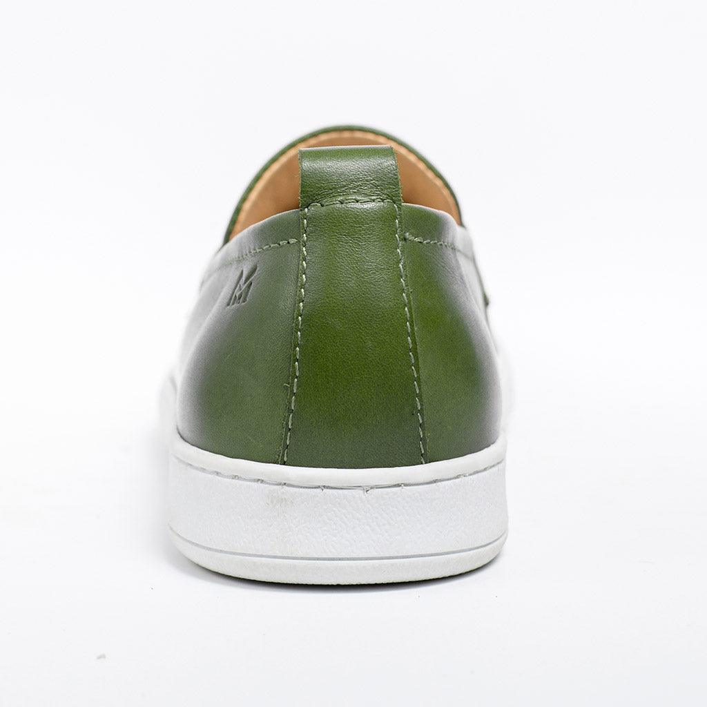 MMS047 Green - Make My Shoes Lab - Man Moccasin
